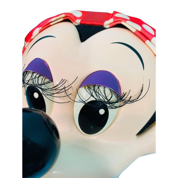 Vintage 1990s Minnie Mouse Hat Disney Ears Face Baseball Snapback - Picture 9 of 10